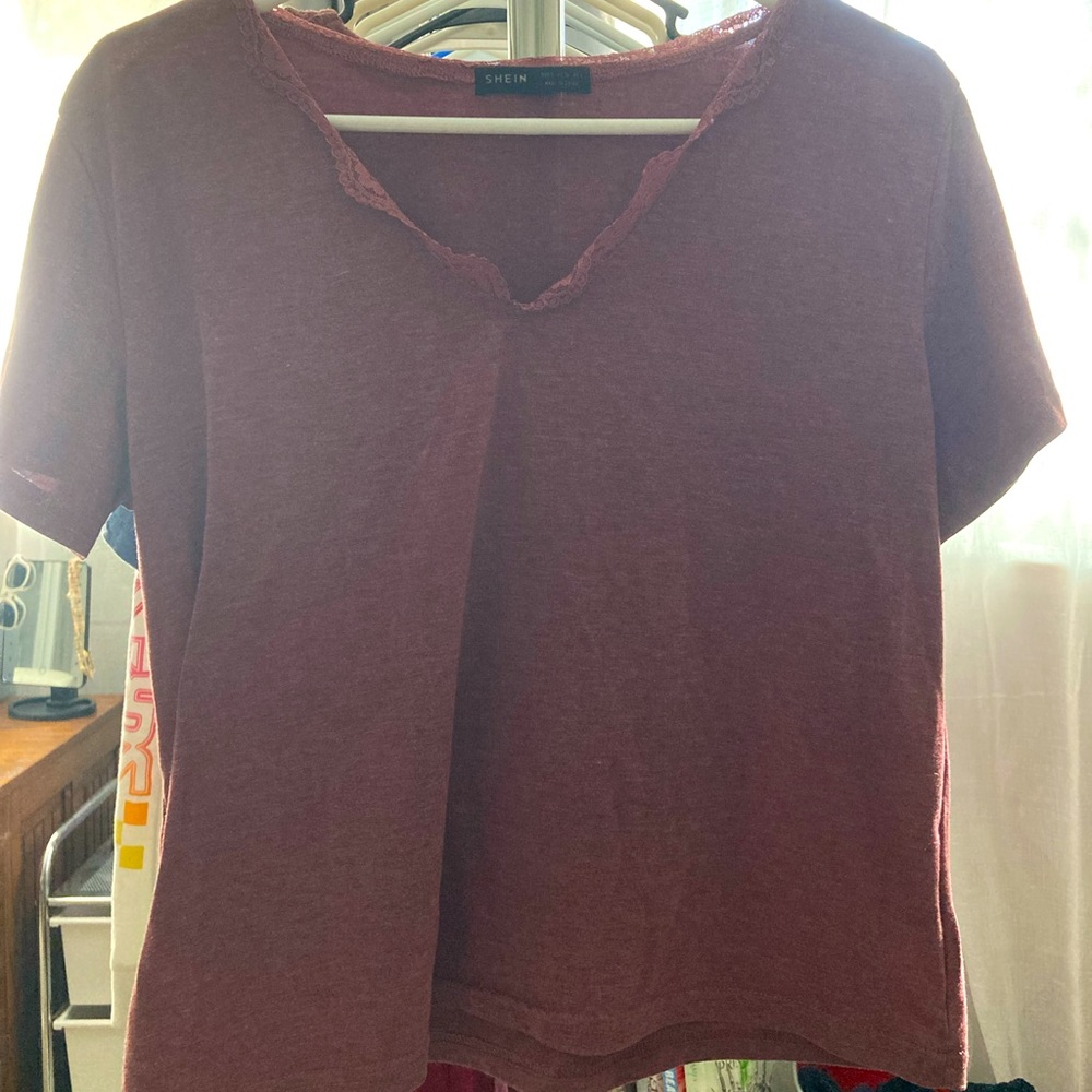 Shein shirt for sale. Size small, mauve color.